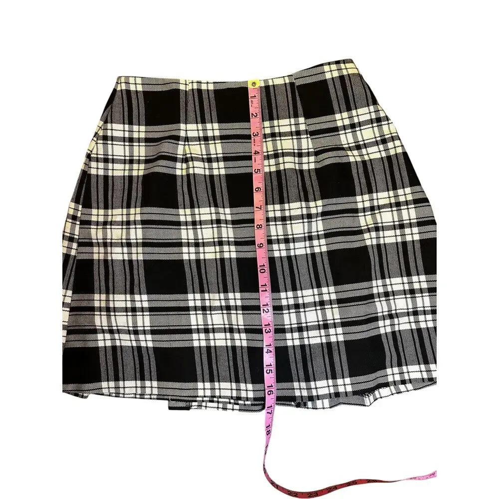 Tracy Evans Women’s Vintage Plaid Pleated Skirt Size 7 (S) Y2K Academia Preppy